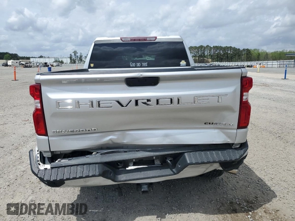 2022 Chevrolet Silverado 1500 Custom with VIN 1GCPWBEK7NZ231791, listed as a Copart auction lot 51404965 with 66,456 mi miles and Salvage Title. Bid and sale history available at DreamBid. Image 6.
