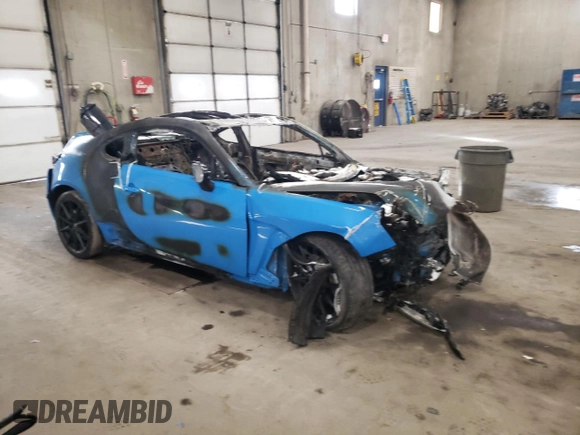 2022 Toyota GR86 Premium with VIN JF1ZNBE16N9757158, listed as a Copart auction lot 83447984 with 0 mi miles and Salvage Title. Bid and sale history available at carsss.com. Image 4.
