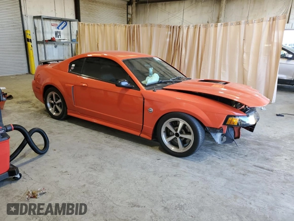2004 Ford Mustang Premium Mach 1 with VIN 1FAFP42R24F139192, listed as a Copart auction lot 82810874 with Not provided miles and Salvage title. Bid and sale history available at DreamBid. Image 4.