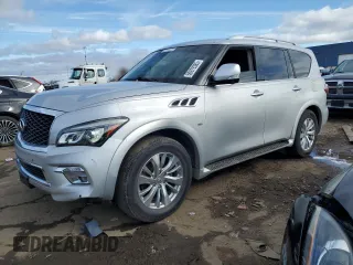 2017 Infiniti QX80 Signature Edition with VIN JN8AZ2NE8H9151366, listed as a Copart auction lot 50979385 with 199,910 mi miles and Clean Title. Bid and sale history available at carsss.com. Image 1.