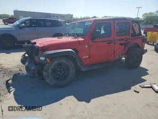 2020 Jeep Wrangler Unlimited Sport z VIN 1C4HJXDG6LW278287, wystawiony jako Copart lot #54019895 z przebiegiem 60 156 mil mil oraz Szkoda całkowita • Salvage title. Historia ofert i sprzedaży dostępna na DreamBid. Obrazek 1.