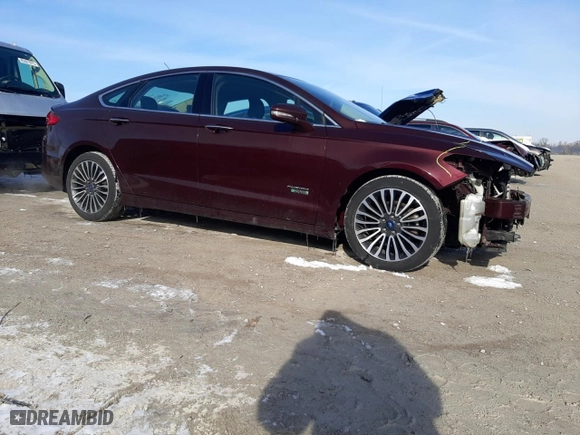 2017 Ford Fusion Energi Titanium with VIN 3FA6P0SU6HR238944, listed as a Copart auction lot 45715925 with 281,717 mi miles and Salvage Title. Bid and sale history available at carsss.com. Image 4.