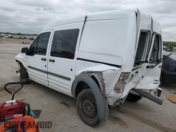 2010 Ford Transit Connect XLT with VIN NM0KS6BNXAT000034, listed as a Copart auction lot 54598985 with 133,444 mi miles and Salvage title. Bid and sale history available at DreamBid. Image 2.