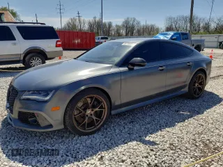 2015 Audi RS 7 Prestige z VIN WUAW2AFC8FN900610, wystawiony jako Copart lot #50708225 z przebiegiem 103 811 mil mil oraz Szkody całkowita. Historia ofert i sprzedaży dostępna na DreamBid. Obrazek 1.