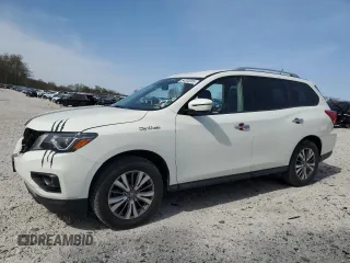 2018 Nissan Pathfinder SV z VIN 5N1DR2MM0JC619337, wystawiony jako Copart lot #54335355 z przebiegiem 139 945 mil mil oraz Szkoda całkowita • Salvage title. Historia ofert i sprzedaży dostępna na DreamBid. Obrazek 1.