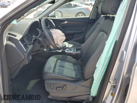 2022 Audi Q5 S line Premium z VIN WA1GAAFYXN2118948, wystawiony jako Copart lot #50617565 z przebiegiem Nie podano mil oraz Szkoda całkowita • Salvage title. Historia ofert i sprzedaży dostępna na DreamBid. Obrazek 7.