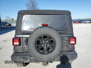2022 Jeep Wrangler Unlimited Sport S with VIN 1C4HJXDG0NW225815, listed as a Copart auction lot 84528824 with 53,621 mi miles and Salvage Title. Bid and sale history available at carsss.com. Image 6.