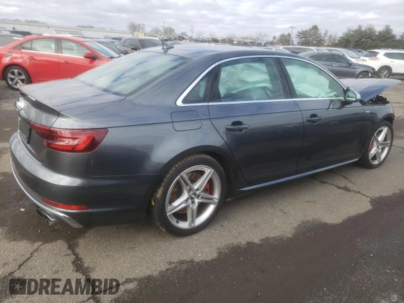 2018 Audi S4 Premium Plus with VIN WAUB4AF4XJA007575, listed as a Copart auction lot 36881964 with 2,154 mi miles. Bid and sale history available at carsss.com. Image 3.