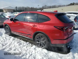 2023 Acura MDX w/A-Spec Package with VIN 5J8YE1H0XPL027358, listed as a Copart auction lot 43131555 with 21,767 mi miles and Salvage Title. Bid and sale history available at DreamBid. Image 2.