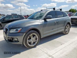 2015 Audi Q5 Premium Plus with VIN WA1LFAFP0FA141296, listed as a Copart auction lot 59220385 with 124,290 mi miles and Clean title. Bid and sale history available at DreamBid. Image 1.