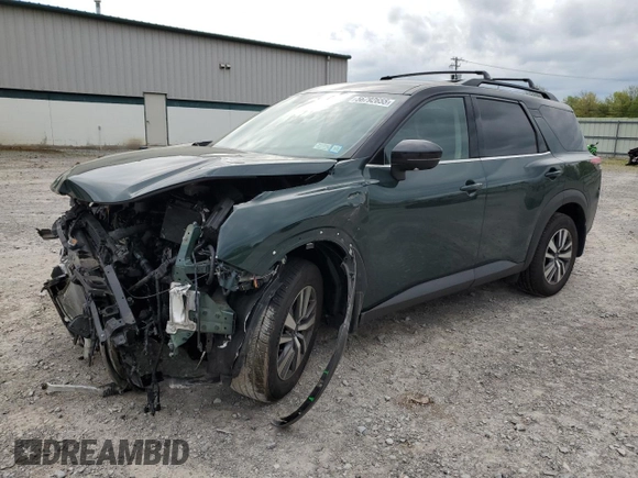 2024 Nissan Pathfinder SL with VIN 5N1DR3CC7RC220127, listed as a Copart auction lot 56792655 with 21,544 mi miles and Salvage title. Bid and sale history available at DreamBid. Image 1.