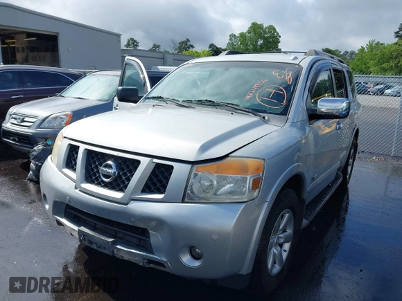 2008 Nissan Armada SE z VIN 5N1BA08D48N603251, wystawiony jako IAAI lot #42249956 z przebiegiem 186 715 mil mil oraz . Historia ofert i sprzedaży dostępna na DreamBid. Obrazek 2.
