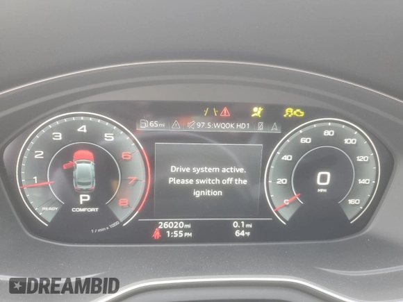 2021 Audi A5 Sportback Premium Plus with VIN WAUCBCF52MA015186, listed as a Copart auction lot 41383044 with 26,020 mi miles. Bid and sale history available at carsss.com. Image 9.