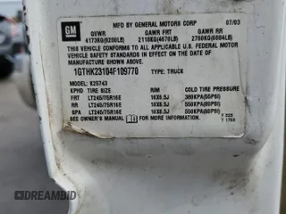 2004 GMC Sierra 2500HD SLE z VIN 1GTHK23104F109770, wystawiony jako Copart lot #46100875 z przebiegiem 101 723 mil mil oraz Szkoda całkowita • Salvage title. Historia ofert i sprzedaży dostępna na DreamBid. Obrazek 12.