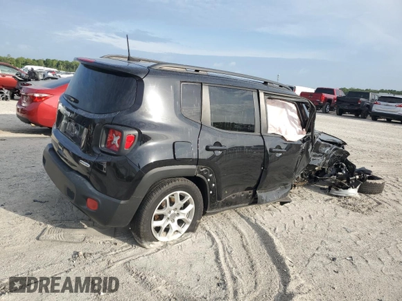 2018 Jeep Renegade Latitude with VIN ZACCJABB7JPH38212, listed as a Copart auction lot 60028115 with 88,313 mi miles and Salvage title. Bid and sale history available at DreamBid. Image 3.