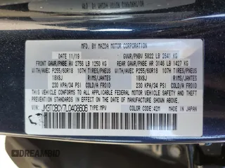 2020 Mazda CX-9 Touring with VIN JM3TCBCY7L0408606, listed as a Copart auction lot 47992115 with 171,432 mi miles and Salvage Title. Bid and sale history available at carsss.com. Image 16.
