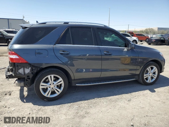 2015 Mercedes-Benz M ML 350 with VIN 4JGDA5JB9FA592587, listed as a Copart auction lot 52114055 with 73,978 mi miles and Salvage Title. Bid and sale history available at carsss.com. Image 3.