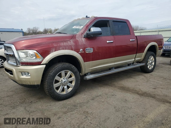 2014 Ram 2500 Longhorn with VIN 3C6UR5GL6EG158390, listed as a Copart auction lot 52691695 with 0 mi miles and Salvage Title. Bid and sale history available at carsss.com. Image 1.