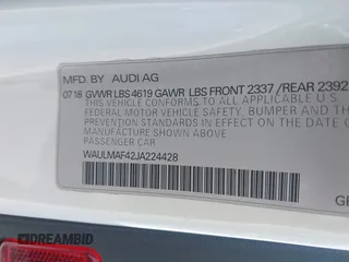 2018 Audi A4 Premium Plus z VIN WAULMAF42JA224428, wystawiony jako IAAI lot #41983744 z przebiegiem 131 008 mil mil oraz . Historia ofert i sprzedaży dostępna na DreamBid. Obrazek 9.