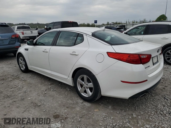 2015 Kia Optima LX z VIN KNAGM4A78F5645140, wystawiony jako Copart lot #53364945 z przebiegiem 91 649 mil mil oraz Szkoda całkowita • Salvage title. Historia ofert i sprzedaży dostępna na DreamBid. Obrazek 2.