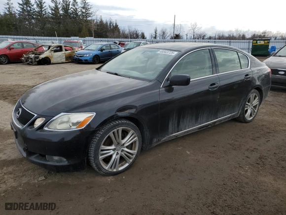 2007 Lexus GS 450h with VIN JTHBC96S375008442, listed as a Copart auction lot 48563725 with NaN miles and Clean Title. Bid and sale history available at carsss.com. Image 1.