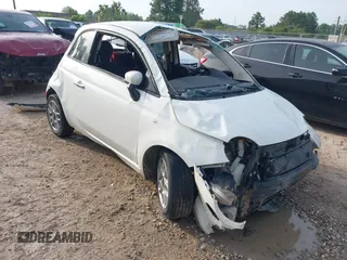 2015 FIAT 500 Pop with VIN 3C3CFFAR3FT653224, listed as a IAAI auction lot 42314881 with Not provided miles and . Bid and sale history available at DreamBid. Image 1.