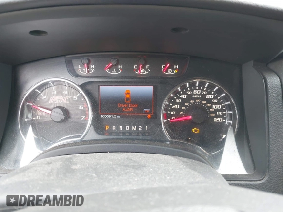 2013 Ford F-150 XL with VIN 1FTFW1ET0DFA97592, listed as a IAAI auction lot 42026885 with 165,091 mi miles. Bid and sale history available at carsss.com. Image 7.