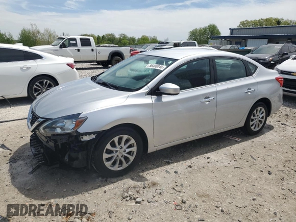 2019 Nissan Sentra S z VIN 3N1AB7AP8KY309049, wystawiony jako Copart lot #56308045 z przebiegiem 143 815 mil mil oraz Szkoda całkowita • Salvage title. Historia ofert i sprzedaży dostępna na DreamBid. Obrazek 1.