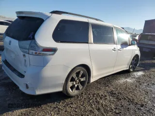 2012 Toyota Sienna SE with VIN 5TDXK3DC5CS214658, listed as a Copart auction lot 49622925 with 120,693 mi miles and Salvage title. Bid and sale history available at DreamBid. Image 3.