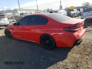 2021 BMW M5 z VIN WBS83CH02MCG02267, wystawiony jako Copart lot #79027694 z przebiegiem 40 791 mil mil oraz Szkoda całkowita • Salvage title. Historia ofert i sprzedaży dostępna na DreamBid. Obrazek 2.