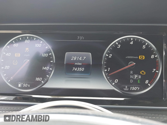 2015 Mercedes-Benz S-Class S 550 with VIN WDDUG8CB5FA082275, listed as a IAAI auction lot 41861048 with 74,350 mi miles. Bid and sale history available at carsss.com. Image 7.