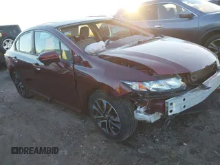 2014 Honda Civic Sedan EX with VIN 19XFB2F87EE081820, listed as a IAAI auction lot 41326205 with 103,868 mi miles. Bid and sale history available at carsss.com. Image 1.