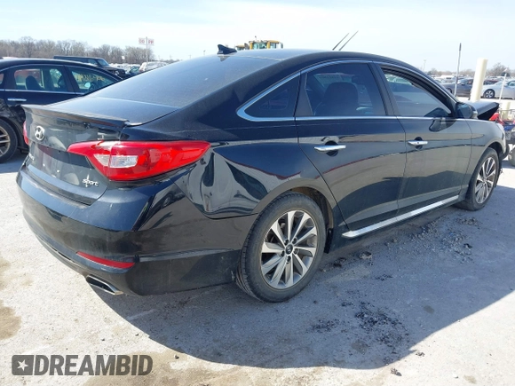 2016 Hyundai Sonata Sport with VIN 5NPE34AF3GH309904, listed as a IAAI auction lot 41811864 with 176,212 mi miles and . Bid and sale history available at DreamBid. Image 4.
