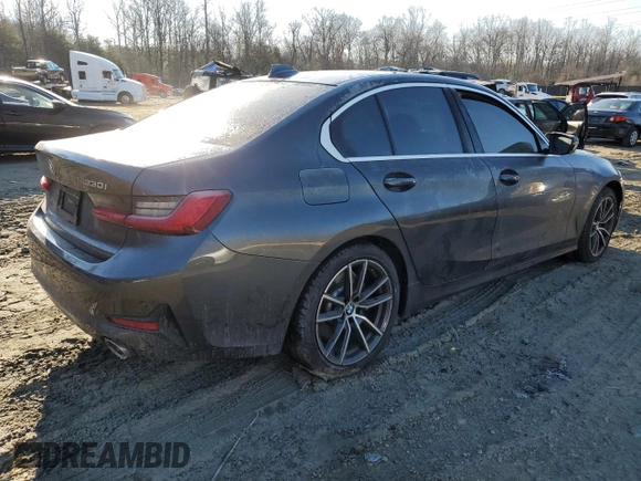 2019 BMW 3 Series 330i with VIN WBA5R1C53KFH14472, listed as a Copart auction lot 42434245 with Not Provided miles and Salvage Title. Bid and sale history available at DreamBid. Image 3.