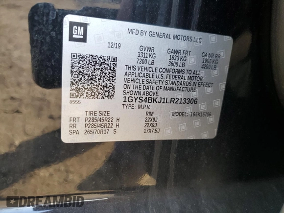 2020 Cadillac Escalade Luxury z VIN 1GYS4BKJ1LR213306, wystawiony jako Copart lot #47806685 z przebiegiem 43 776 mil mil oraz Szkoda całkowita • Salvage title. Historia ofert i sprzedaży dostępna na DreamBid. Obrazek 15.