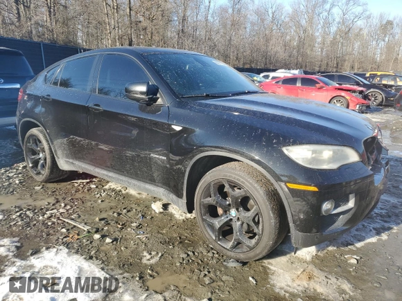 2014 BMW X6 xDrive35i with VIN 5UXFG2C56E0C44222, listed as a Copart auction lot 89271565 with 104,740 mi miles and Salvage Title. Bid and sale history available at carsss.com. Image 4.