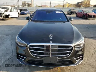 2023 Mercedes-Benz S-Class S 500 with VIN W1K6G6DBXPA225492, listed as a Copart auction lot 81487724 with 20,430 mi miles and Salvage Title. Bid and sale history available at carsss.com. Image 5.