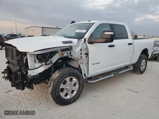 2024 Ram 2500 Big Horn with VIN 3C6UR5DL9RG156353, listed as a Copart auction lot 47195015 with 4,875 mi miles and Salvage Title. Bid and sale history available at carsss.com. Image 1.