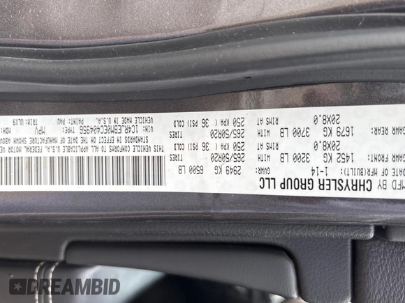 2014 Jeep Grand Cherokee Limited with VIN 1C4RJEBM0EC404956, listed as a Copart auction lot 49348955 with 0 mi miles and Clean Title. Bid and sale history available at carsss.com. Image 10.