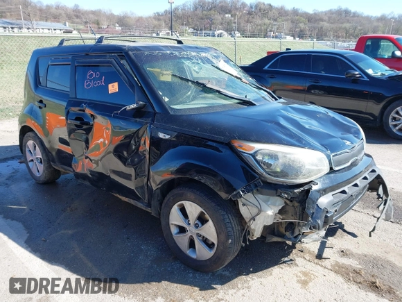 2014 Kia Soul with VIN KNDJN2A22E7004566, listed as a IAAI auction lot 41837857 with 127,809 mi miles. Bid and sale history available at carsss.com. Image 1.