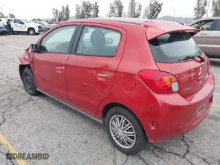 2015 Mitsubishi Mirage DE with VIN ML32A3HJ0FH045392, listed as a IAAI auction lot 41765934 with 61,847 mi miles. Bid and sale history available at carsss.com. Image 3.
