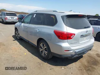 2019 Nissan Pathfinder SV with VIN 5N1DR2MN1KC624928, listed as a IAAI auction lot 42571925 with 77,427 mi miles and . Bid and sale history available at DreamBid. Image 3.