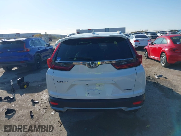 2021 Honda CR-V Touring with VIN 2HKRW1H9XMH402745, listed as a IAAI auction lot 41059541 with 24,282 mi miles. Bid and sale history available at carsss.com. Image 17.