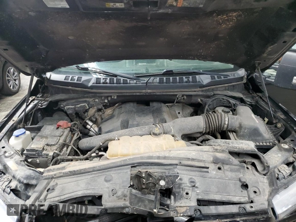 2018 Ford F-150 XL with VIN 1FTEW1EG0JFD10941, listed as a Copart auction lot 57855095 with 119,345 mi miles and Salvage title. Bid and sale history available at DreamBid. Image 11.