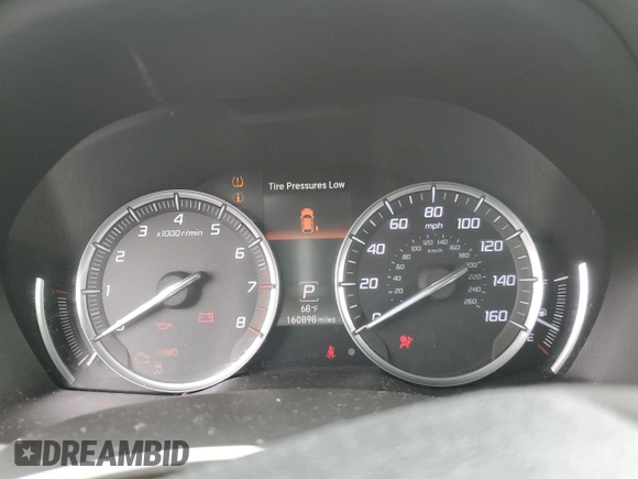 2014 Acura MDX Technology with VIN 5FRYD4H46EB014014, listed as a Copart auction lot 58973535 with 160,898 mi miles and Salvage title. Bid and sale history available at DreamBid. Image 9.