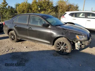 2013 Volkswagen Jetta S with VIN 3VW2K7AJ8DM281239, listed as a Copart auction lot 73395484 with 133,333 mi miles and Salvage title. Bid and sale history available at DreamBid. Image 4.
