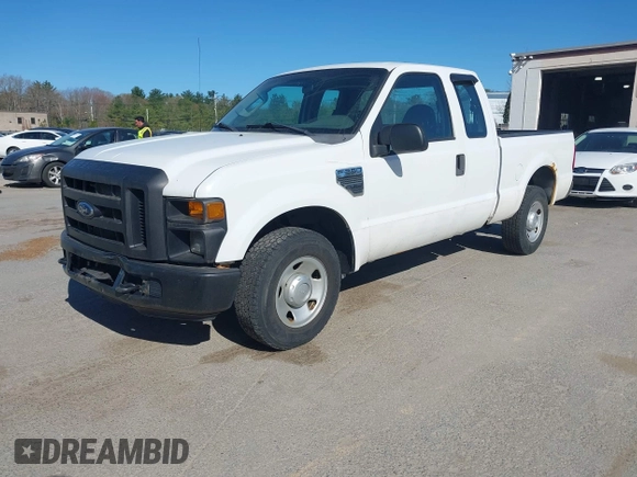 2008 Ford Super Duty F-250 SRW XL with VIN 1FTNX20508EE11793, listed as a IAAI auction lot 42158393 with 144,921 mi miles. Bid and sale history available at carsss.com. Image 2.