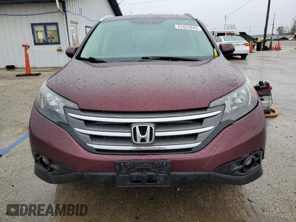 2013 Honda CR-V EX-L with VIN 5J6RM4H70DL080791, listed as a Copart auction lot 51424845 with 137,407 mi miles and Salvage Title. Bid and sale history available at carsss.com. Image 5.