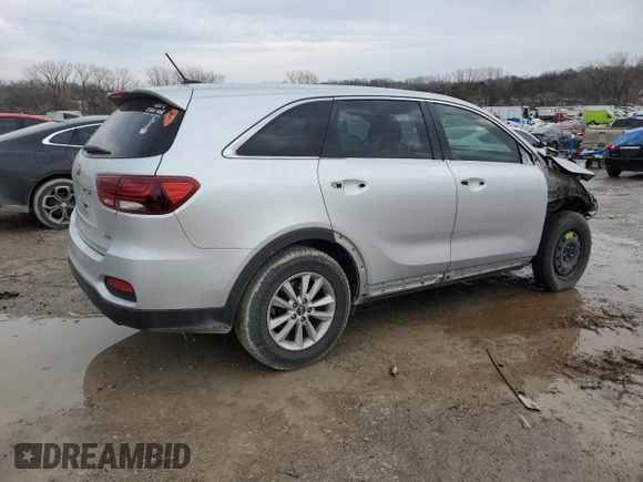 2019 Kia Sorento L with VIN 5XYPG4A31KG464406, listed as a Copart auction lot 89366145 with 153,046 mi miles and Clean Title. Bid and sale history available at DreamBid. Image 3.