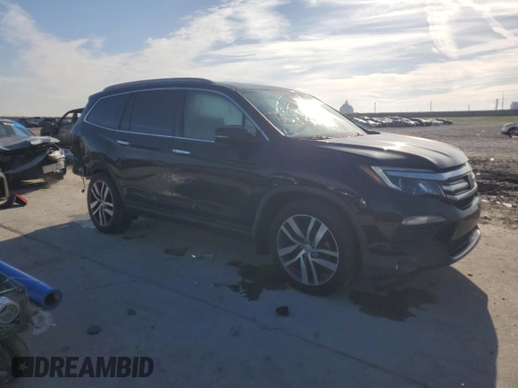 2017 Honda Pilot Touring with VIN 5FNYF5H90HB011708, listed as a Copart auction lot 46991655 with 159,953 mi miles and Salvage Title. Bid and sale history available at carsss.com. Image 4.